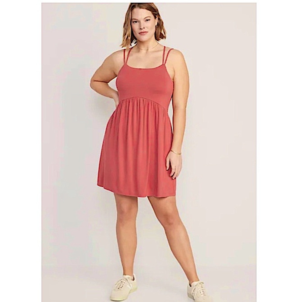 OLD NAVY Fit & Flare Cross-Back Mini Cami Dress for Women: SIZE- Large